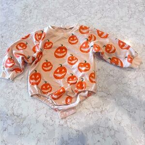 18-24M Pumpkin Print Baby Onesie